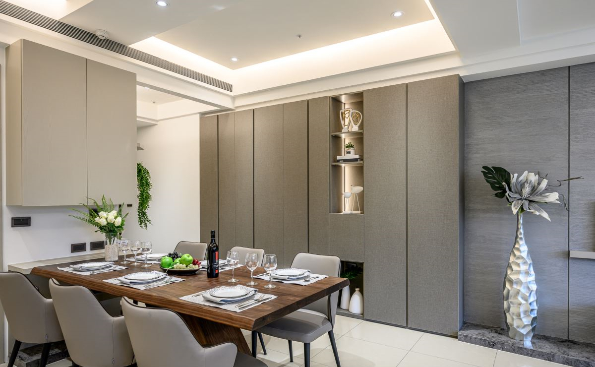 商品房三房装修案例丨传统的天圆地方，带来现代豪宅气质