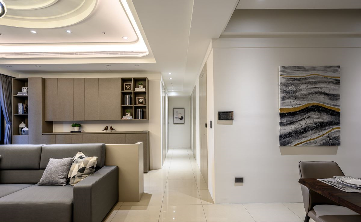 商品房三房装修案例丨传统的天圆地方，带来现代豪宅气质