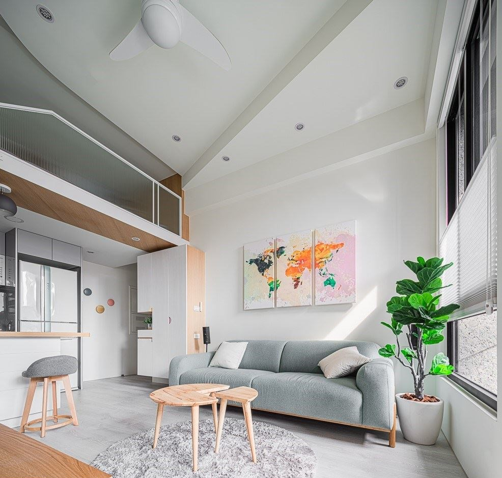 上海loft装修案例丨甜蜜北欧风公寓用岁月静好迎接小家伙